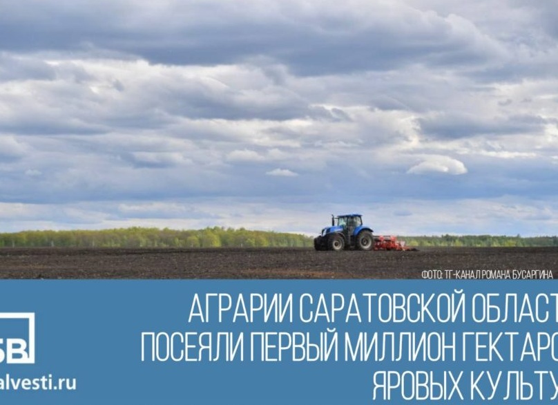 Аграрии Саратовской области посеяли более 60% яровых культур